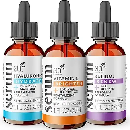 Artnaturals Anti-Aging-Set with Vitamin-C Retinol and Hyaluronic-Acid -...