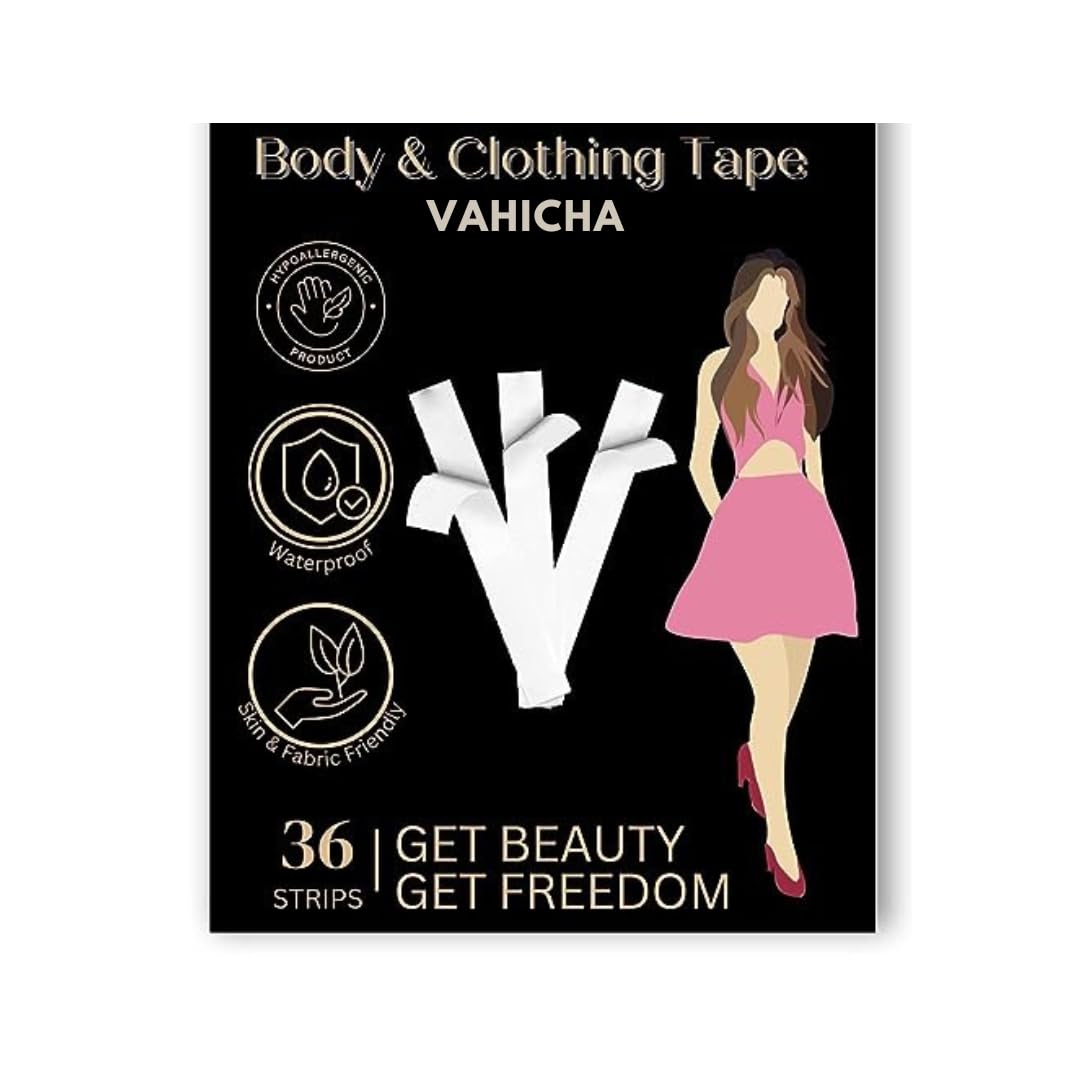 Double Sided Fashion Tape for Clothing, Transparent Body and Dress Tape Strips for Women, All Day Strength Invisible Adhesive Tape, Gentle on Skin and Clothes-image-18