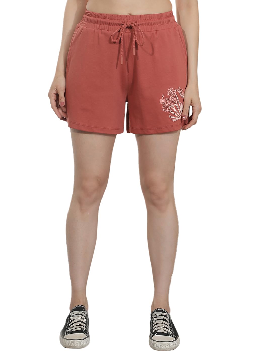 crimsoune club Women's Red Graphic Printed Shorts-picture-30