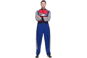 Men's F1 Driver Costume: Conquer The Finish Line