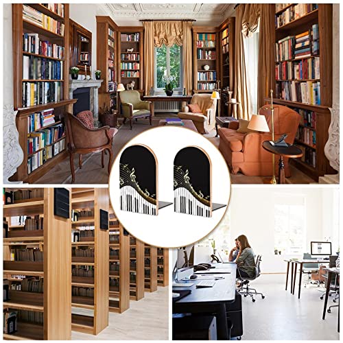 Strumento musicale e note Fermalibri in legno