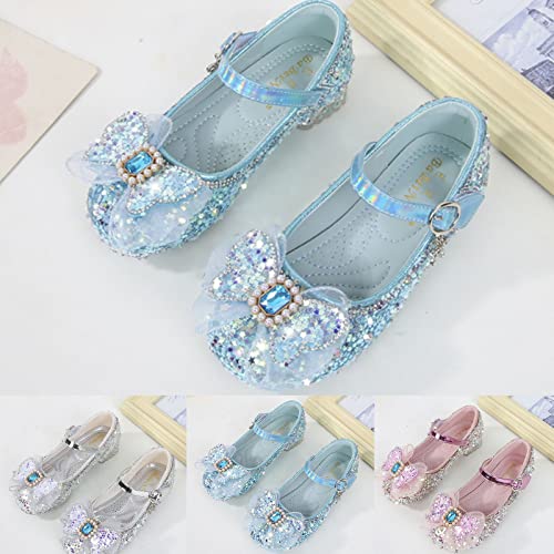 Fashion Autumn Shoes for Little Girls Casual Pearl Diamond Decoration Thick Sole Round Toe Buckle Dress Shoes4