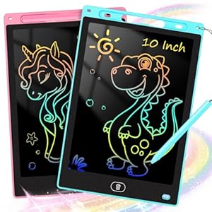 2 Pack 10 Inch LCD Writing Tablet for Kids – Preschool Drawing Tablet Toys & Toddler Travel Essential Toys, Christmas Stocking Stuffers for Kids, Easter Basket Stuffers for Kids