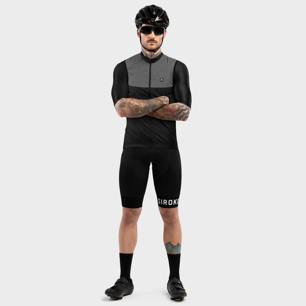 SIROKO Chaleco Cortavientos ciclismo V1 Pink Wind Rosa Melocotón Hombre