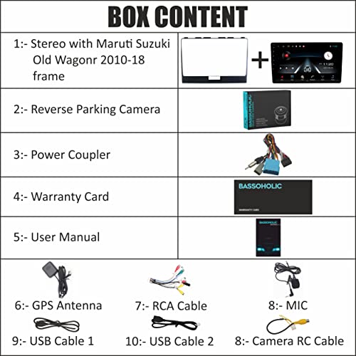 Image of 9-Inch Android Car Radio Receiver | Maruti Suzuki Wagon R (2011-2018) | 2GB RAM + 32GB ROM | Gorilla Glass | Full HD Display | WiFi | GPS | SWC | Reverse Parking Camera
