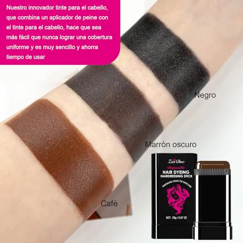 Disposable Hair Dye Stick 0.67oz color marrón oscuro miniatura 6