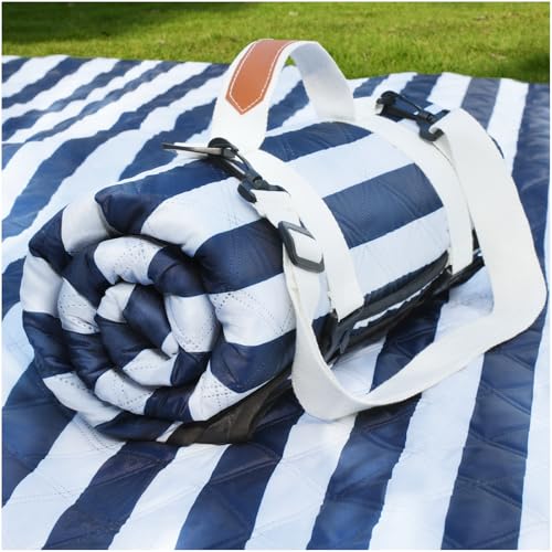 Genovega Waterproof Sandproof Beach Blanket Picnic Outdoor Mat Extra Large Foldable Sand Free Big Giant XL Car Essential Roadtrip Gadget Rv Accessories Gear Must Haves Hiking Items Necessities