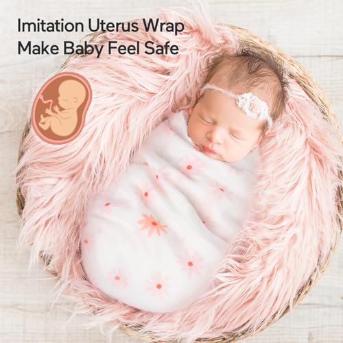 Image of Momcozy Muslin Swaddle Blankets, 4-Pack Breathable and Skin-Friendly Receiving Blankets, Swaddle Blanket Shower Gifts & Baby Girl Newborn Essentials, Large 47 inchx47 inch, Blooming Hearts