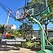Ryanang Shot Basketball Returner Hoop Return Attachment on Wheels Heavy Duty Training for Ball Trainers Black Rebounds Nets