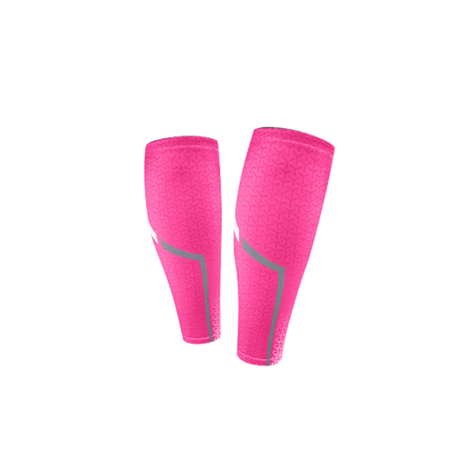 Compression Leg Sleeves, Men Running Hiking Cycling Leg Warmers Calf Compression Sleeve High Protector Gaiters Elastic Sports Wrap(Pink,XL)