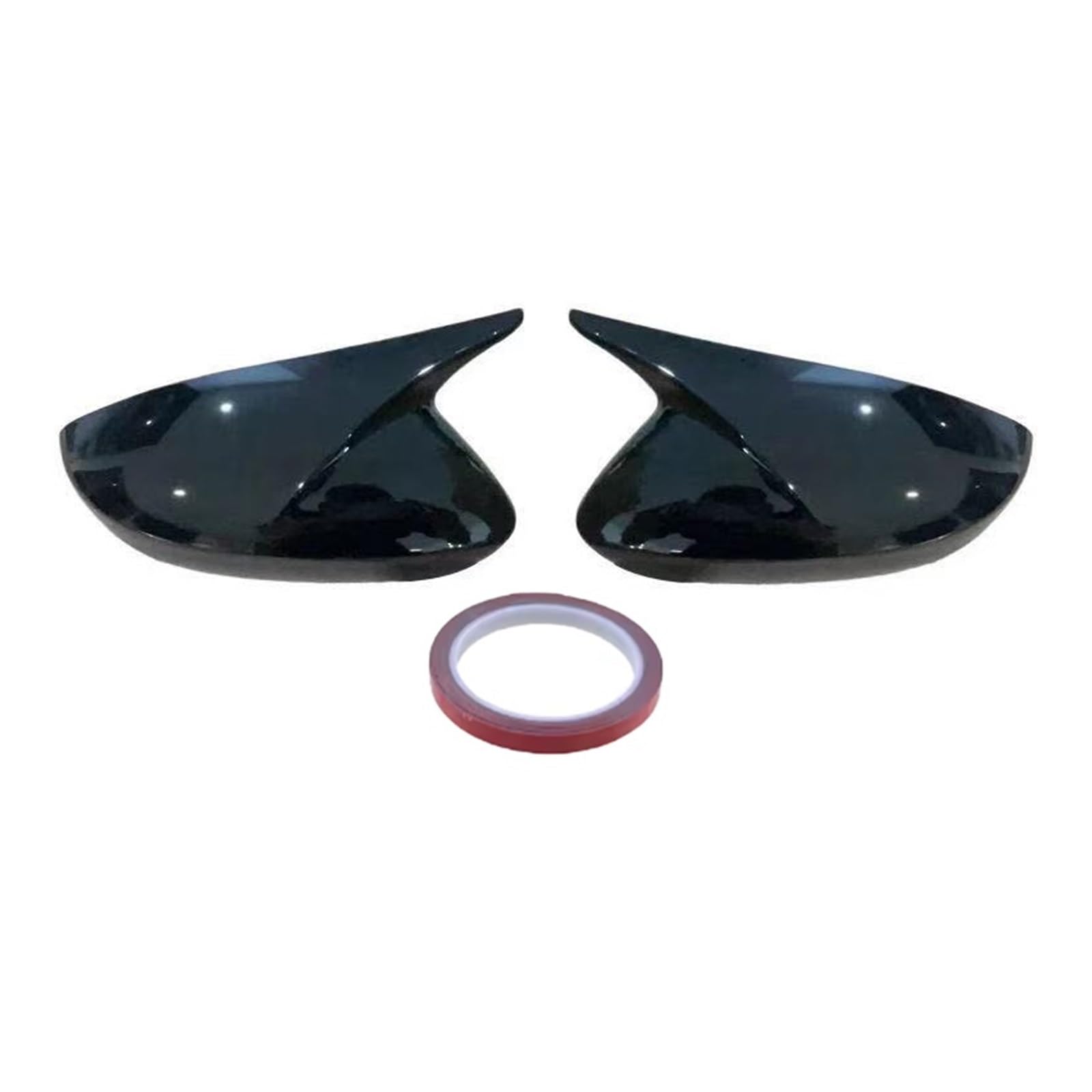 FVYRH Rearview Side Mirror Cover Compatible with VW VW Polo 2011 2012 2013 Sticker Wing Cap Trims Exterior Accessories(Gloss Black)