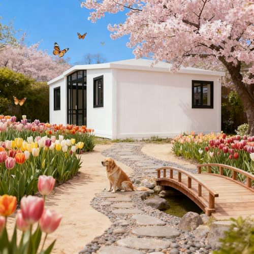 Customizable Modern Prefab Tiny Home 20FT Expandable Modular Container House with 2 Bedroom and Bath Space-Saving Portable Tiny House for Minimalist Lifestyle or Home Office - Image 3