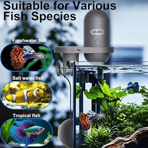 Image of Automatic Fish Feeder with 2K Camera,APP Control Auto Feeder,2.4G WiFi Intelligent Food Dispenser,for Fish Tank & Aquarium
