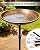 OUISJYER 13" Metal Bird Bath for Outside | Rust-Resistant Outdoor Birdbath Bowl with Stake | Adjustable Height Garden Bird Bath, Removable Bowl,Easy to Clean for Yard Lawn Decor