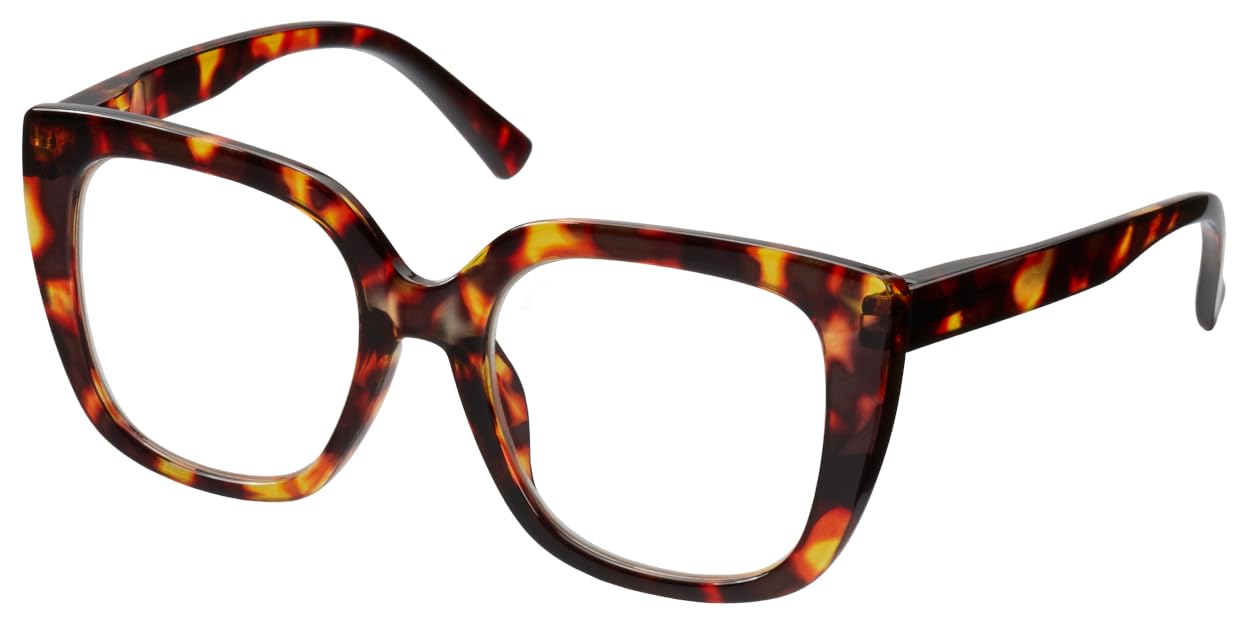Remaldi Women's Tortoise Henley Reading Glasses, 2.5