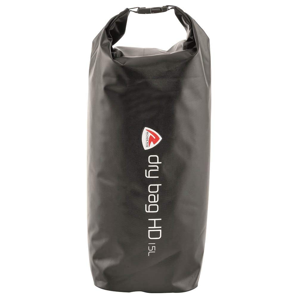Robens Dry Bag HD 15L Waterproof Bag, Black/White, One Size, Bag