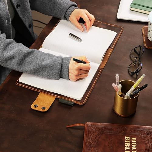 Personalized leather composition notebook book cover case/vintage rustic leather cover portfolio for composition notebook NB505CPS4