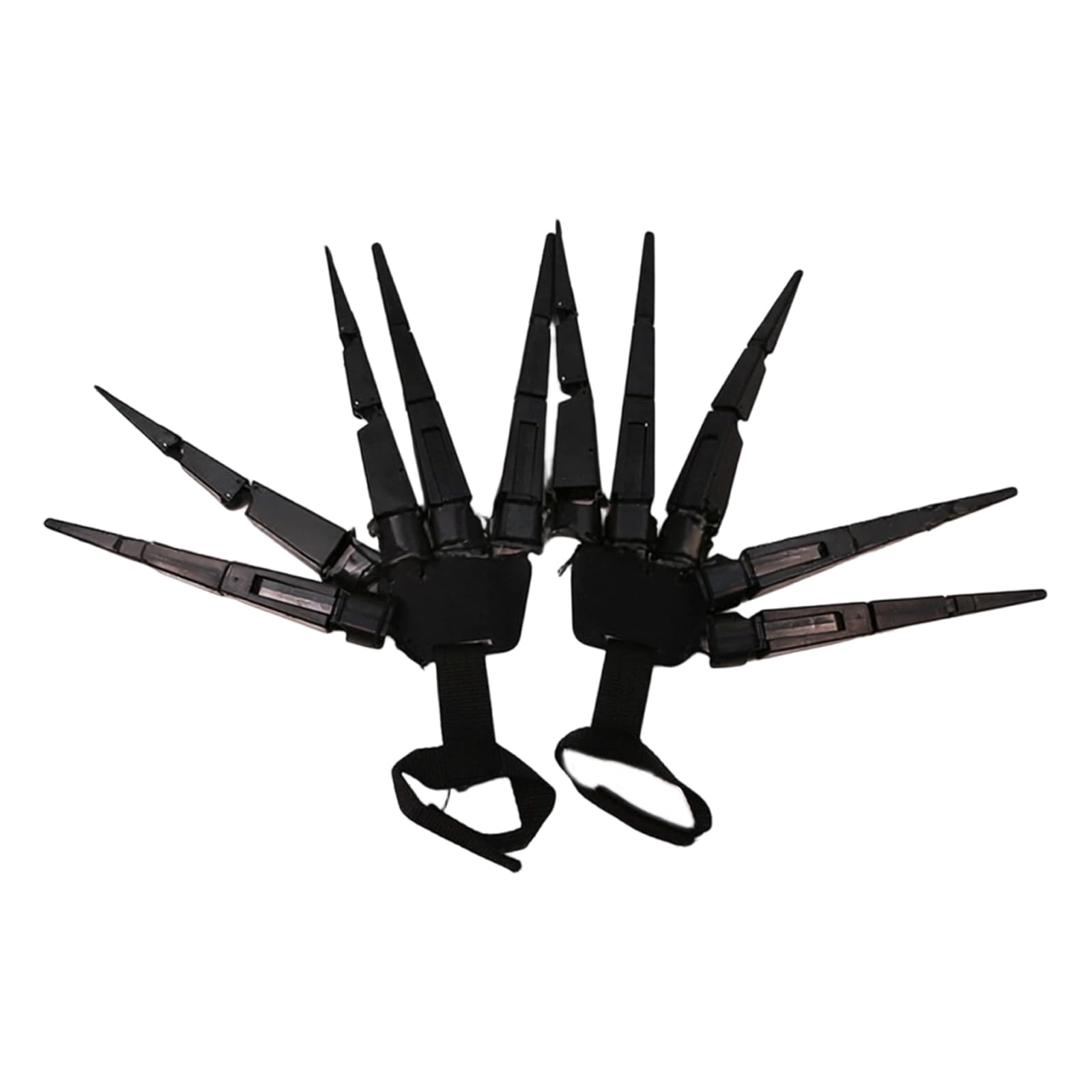 Halloween Finger Costume Accessory Pair, Articulated Hand Piece for Cosplay Guests Party Looks and Venues Halloween Role Play Hand Claws Segmented Costume Accessory Dress Up Themed Event Booth