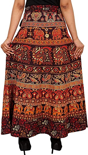 Sahaj Paridhan Jaipuri Print Cotton Wrapskirt