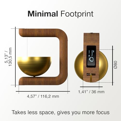 Pro Timer P2 - Elegant Wooden Pomodoro Timer - an Original Productivity Tool with Magnetic Memo Board – High-End Quality Desk Device for Focus, Meditation & Productivity - Ideal for Work & Study - Image 6