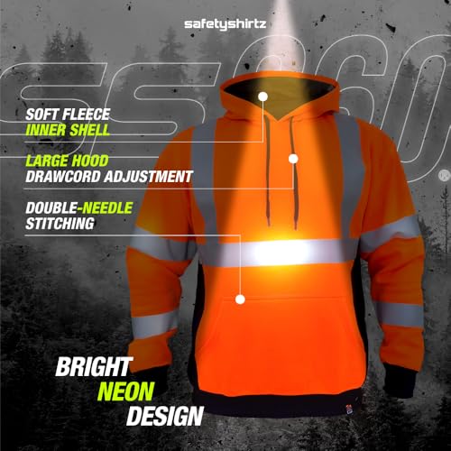 Image of SafetyShirtz SS360 ANSI Class 3 Type R Graphic Hoodie