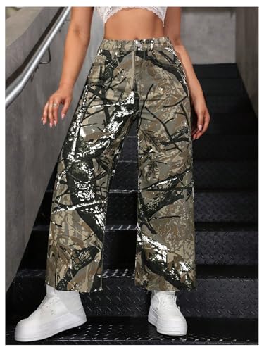 WDIRARA Women's High Waisted Wide Leg Denim Pants Raw Hem Jeans with Pockets4