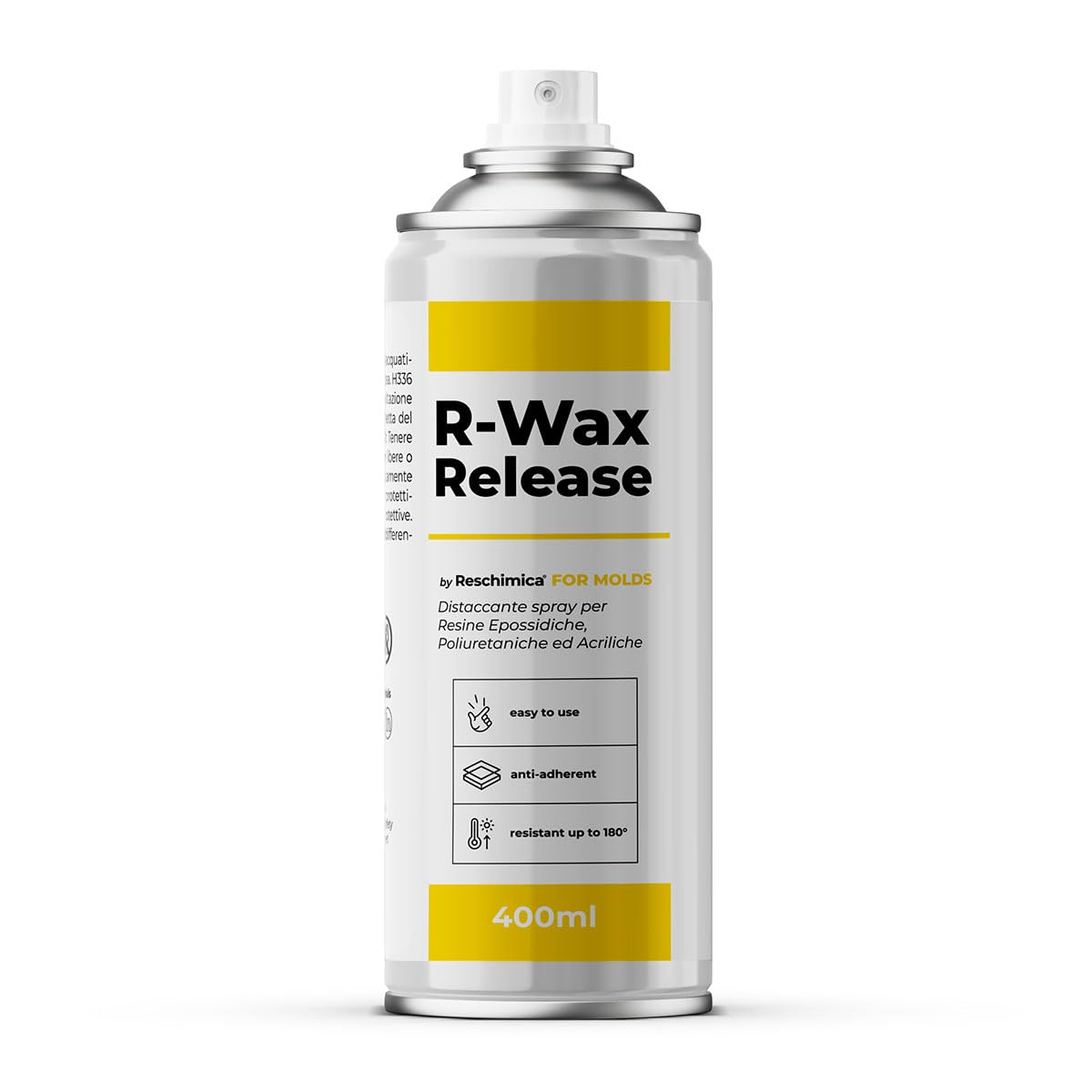 Reschimica Spray Anti-démoulage avec Cire pour résine époxy, résine de Polyester, PMMA et polyuréthane, sans Silicone (400 ml)