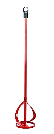 Groz Paint Mixer with Drill Fit Design | Durable Built | Anti Rust Coating | Paint Mixer for DIY users, Epoxy Chemicals, Adhesives, Mortar, etc. | Head Diameter: 60mm |PMX/60