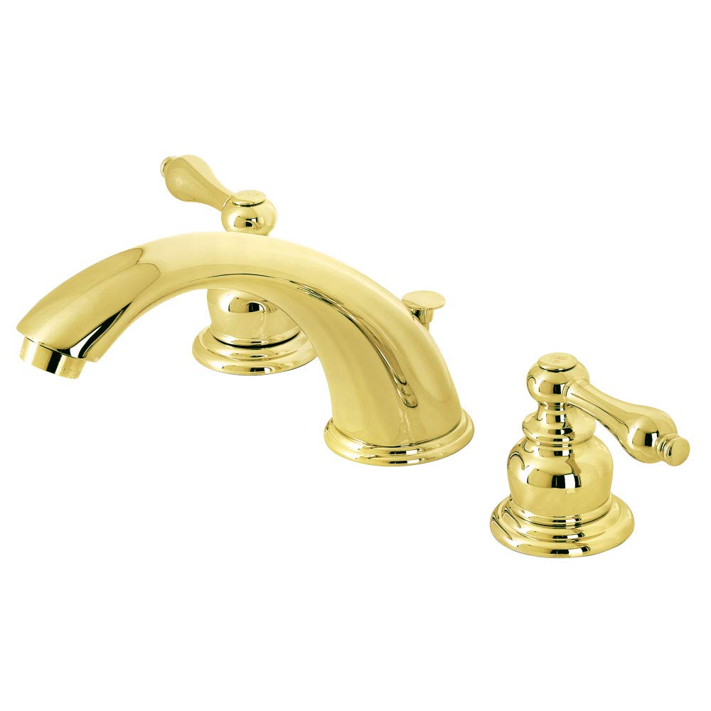Kingston Brass KB972ALB Viktorya Dönemi Yaygın Banyo Bataryası, Cilalı Pirinç