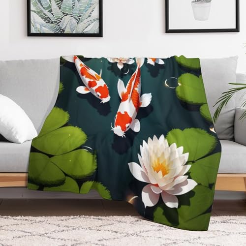 Colcha manta para sofa de tacto suave Koi 180x200 cm 3