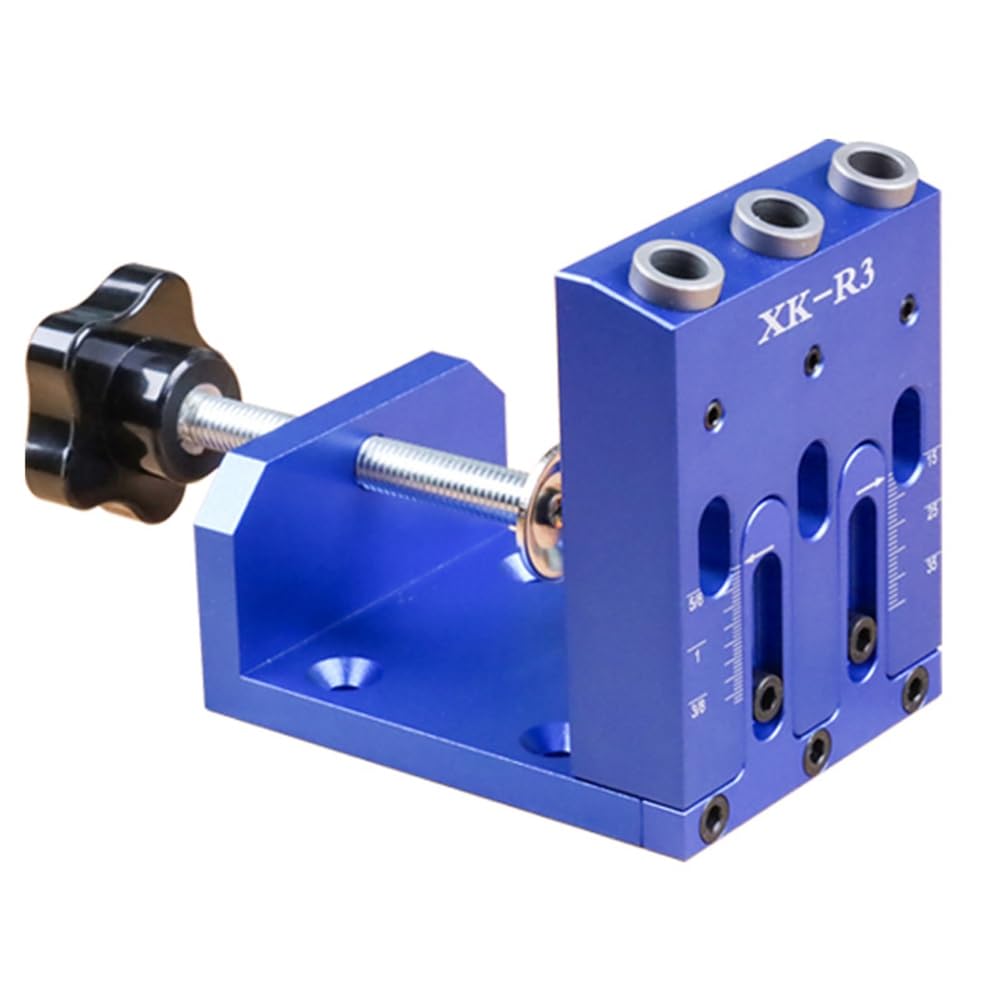 Littimoon Adjustable Pocket Hole Jig Diagonal Hole Woodworking Furniture Connecting Woodworking Tool Diagonal Hole Locator