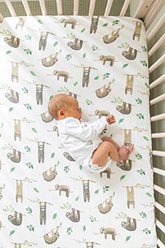 Premium Fitted Knit Crib Sheet/Toddler Sheet Noah By Copper Pearl #TOP4