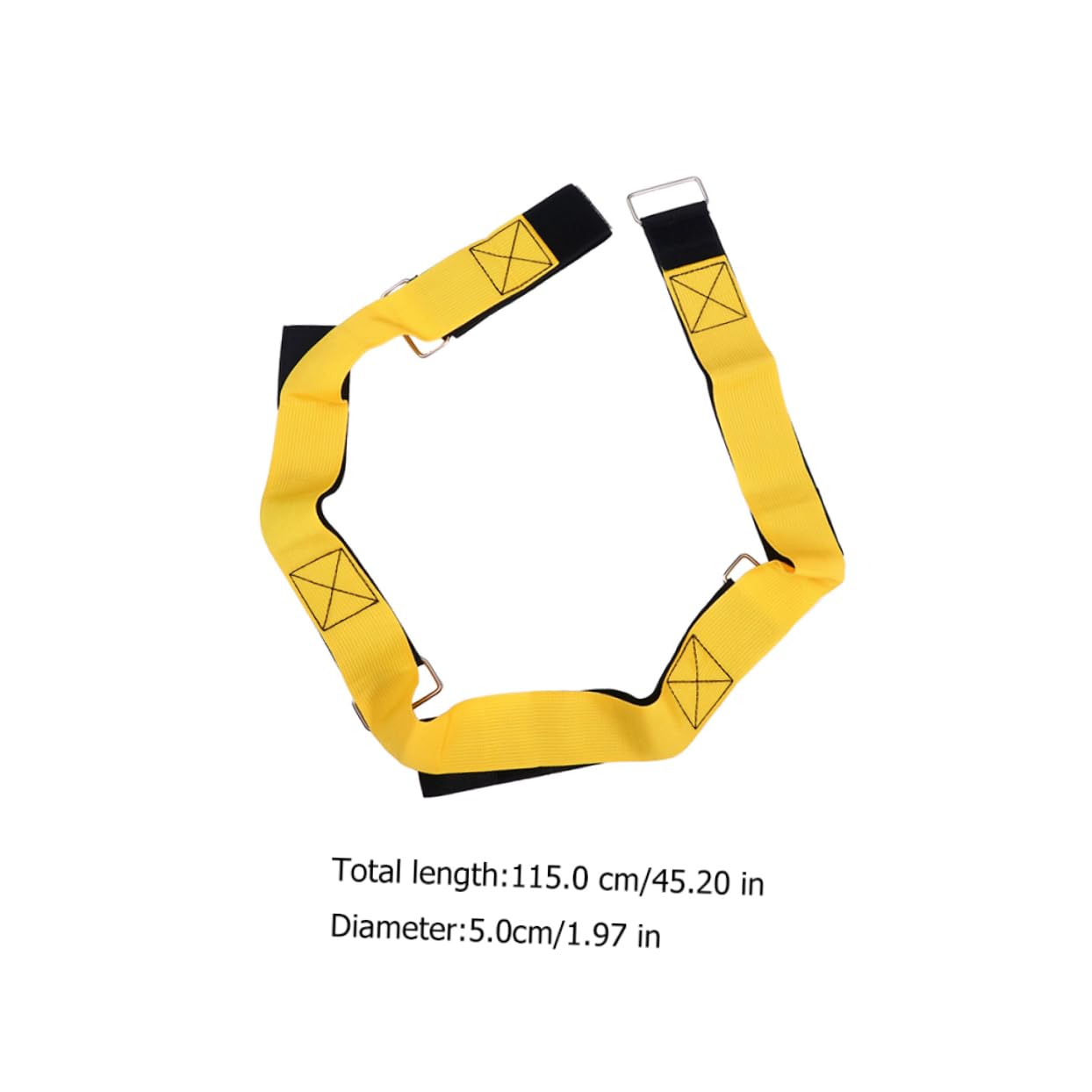 KONTONTY Outdoor Team Building Activity Limb Development Game Nylon Webbing Belt Fun Footsteps Game Props Random