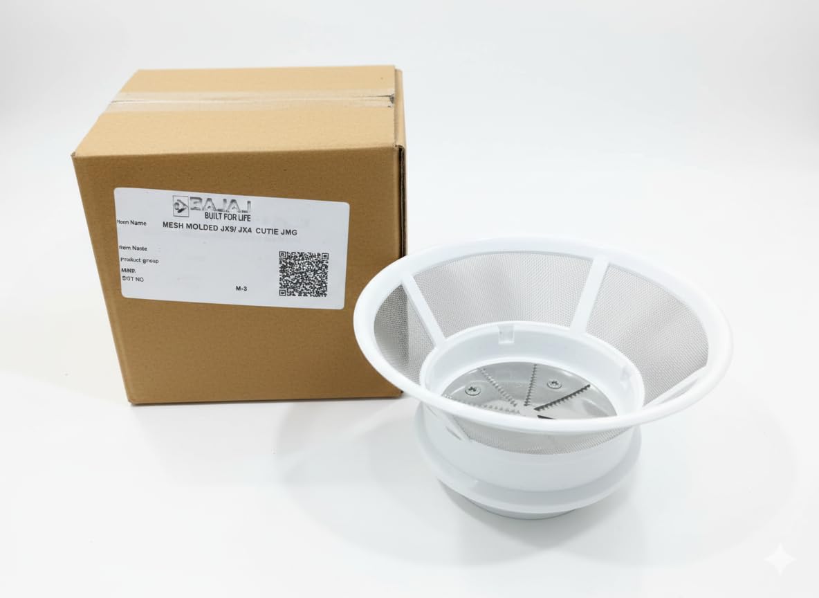 Jおまけ　濾過1206045 Bajaj Original Mesh Molded Filter for Juicer Mixer Grinder | White