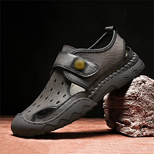Mens Sandals Outdoor Non-Slip Trekking Outdoor Comfortable Beach Casual Shoes Non-Slip Leisure Rubber Soles(41)4