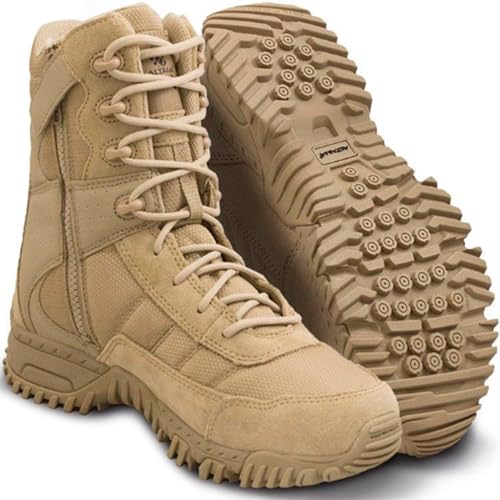 Image of Altama Unisex Vengeance SR 8 inch Side-Zip Lightweight Leather Boots | Full Grain, Textile Lining & Gusseted Tongue