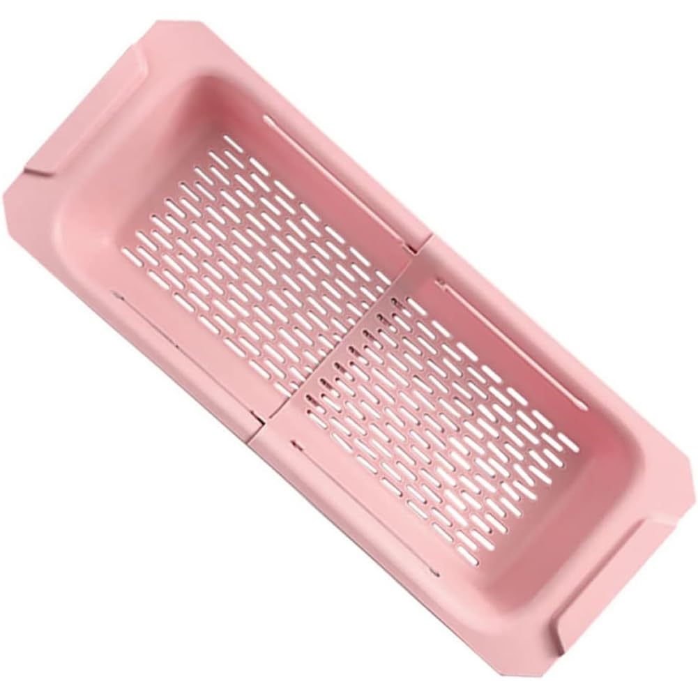 UDSKNV[KSL Over Sink Drying Rack Kitchen Sink Accessory for Easy Vegetable Fruit Washing and Convenient Drain Basket for Kitchen