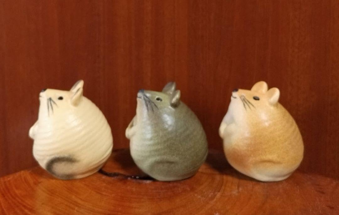 リサラーソン◆陶器製ねずみ◆3匹セット 3匹のねずみセット リサラーソン◇陶器製ねずみ◇3匹セット