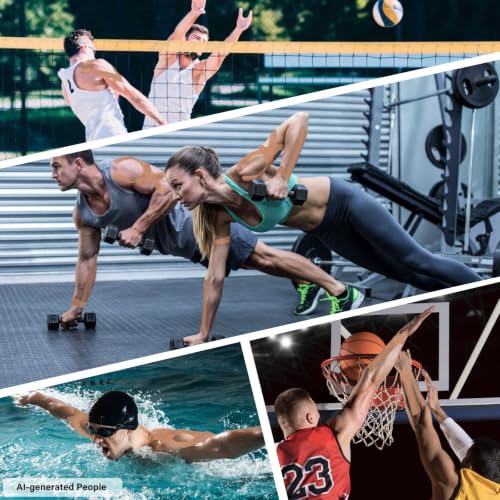 Image of Wide Kinesiology Tape, Waterproof & Breathable, 4in x 5.5yd, Beige | High-Elasticity, Latex Free Cotton, Muscle & Joints Support, Free-Cut for Shoulder, Knee, Fits Sports & Athletic Recovery