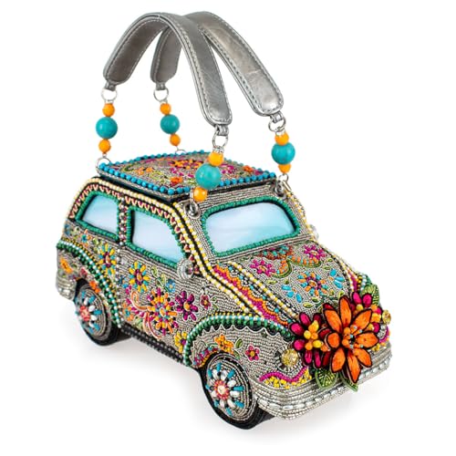 Mary Frances Sunny Drive Beaded Car Shape Top Handle Bag by Mary Frances - Used condition - US$209.70