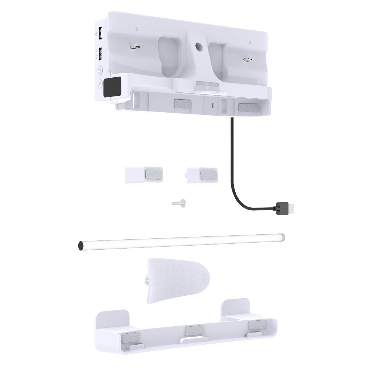 Support horizontal pour console de jeu avec concentrateur USB et LED