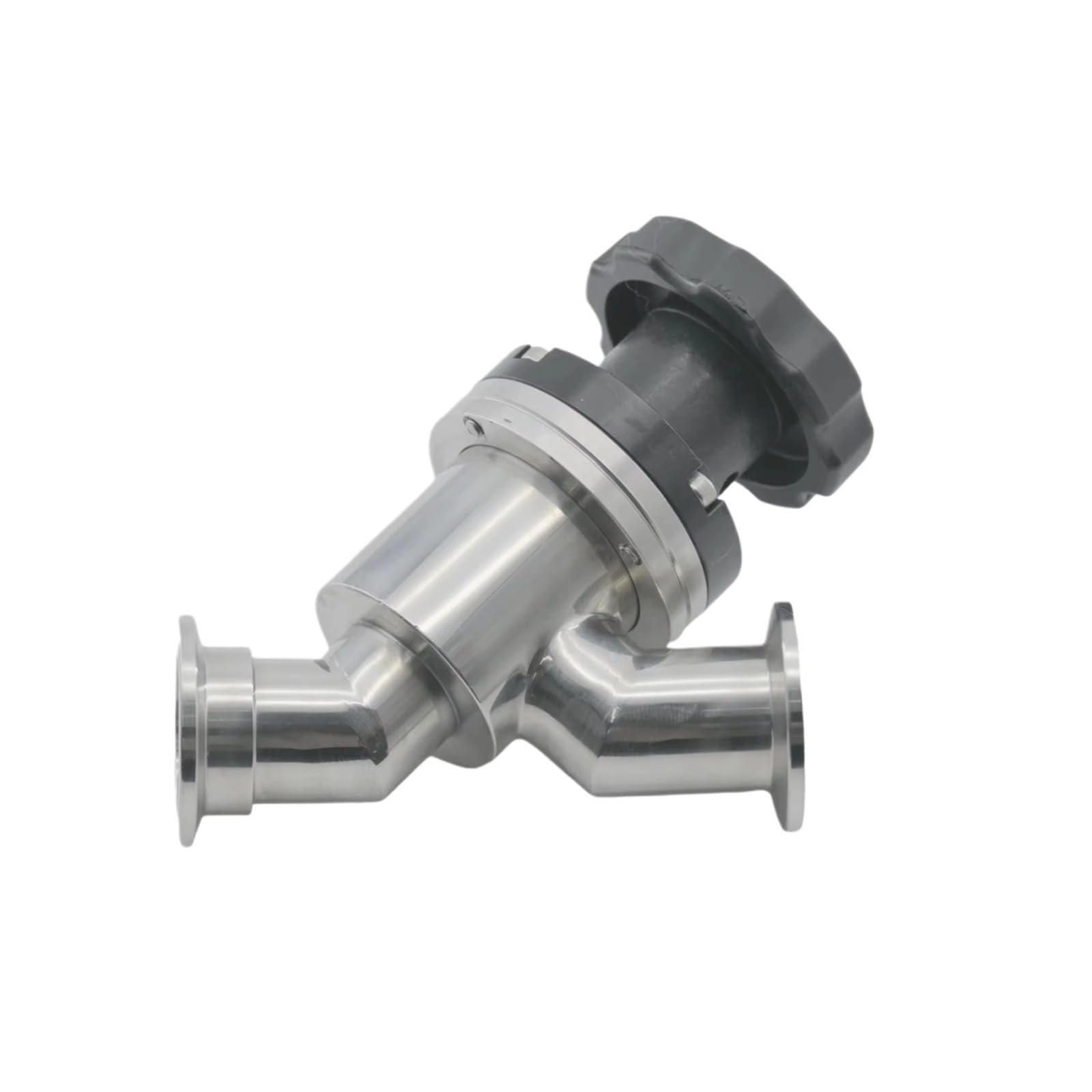 Trgyjgkf One Color Kf25 Stainless Steel Ss304 Ss316 High Vacuum Manual Baffle Valve Y Type Angle