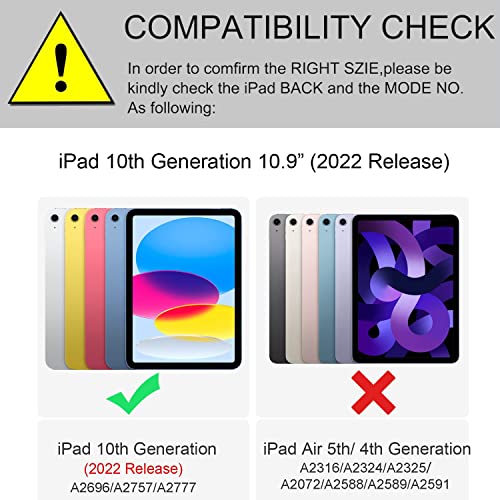 YMXuan Case with Keyboard for iPad (A16) 11th Generation 11-Inch (2025) / iPad 10th Gen 10.9" (2022) - Image 2