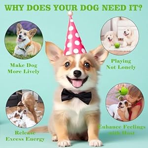 Wobble Giggle Ball for Dogs, Interactive Dog Toys Ball with Surface Concave Lines Make it Easier to Grip for Small,Medium Dogs-3.46IN