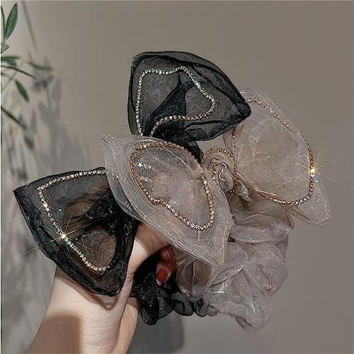 Headrope strass bowknot JFDBGU et corde de cheveux pour chignon boule