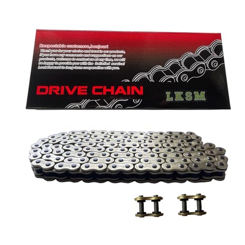 LKSM Gold 520 Motorcycle Chain 114 Links for Honda Kawasaki