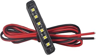 1x Waterproof Plate light with 6 White LED For License Plate Light,Backup Light,tail light or Brake Light for Motorcycle Bike ATV Car RV SUV