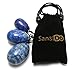 [GTC Certificated] SanSiDo Yoni Egg Jade Egg 3Pcs Amethyst Massage Stones for Women to Strengthen Pelvic Floor Muscles & Counter Stress Adult Urinary Incontinence (Natural Lapis Lazuli)