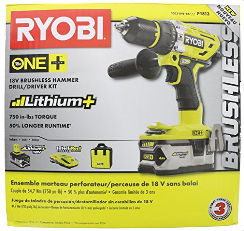 Ryobi 18v One Brushless Hammer Drill Driver Kit Pricecheckhq