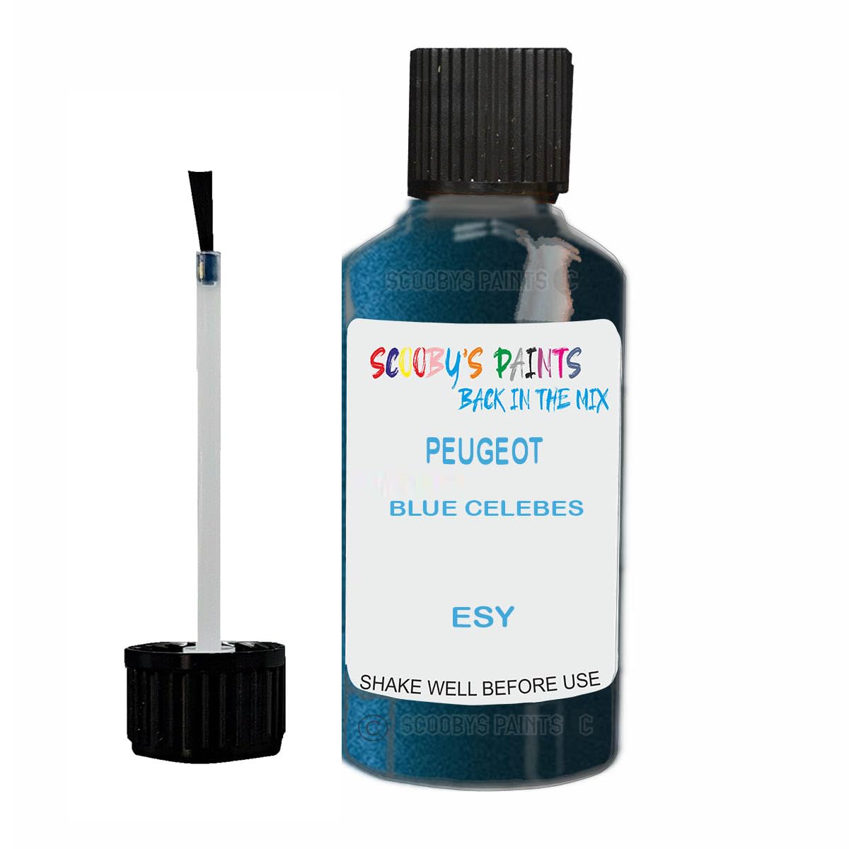 Scoobys Paints Back In The Mix Blue Celebes Touch Up Paint For Peugeot Esy Metallic